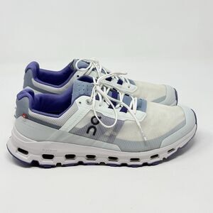 On Cloudvista Running Shoes Womens 9 White Purple Mesh Lightweight Trail Sneaker